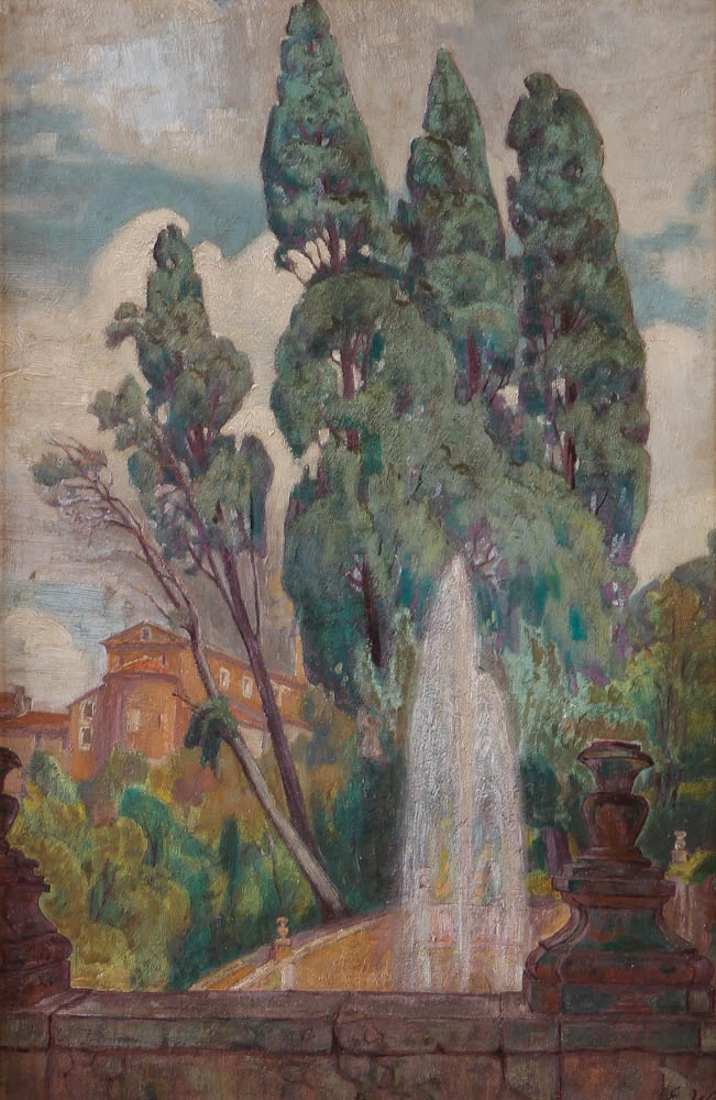 Lili Elbe - Veduta di villa d'Este a Tivoli